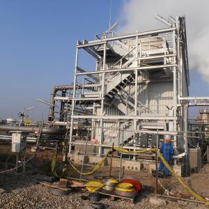 Construction of cooling towers at Isomerization and Cogeneration units